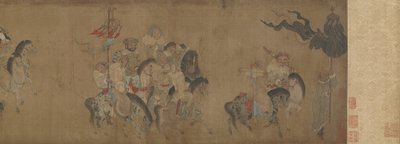 Cai Wenji Retornando à China, do século XVII ao XVIII de Qing Dynasty Chinese School