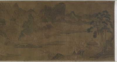 Primavera de flor de pessegueiro de Qing Dynasty Chinese School