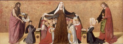 A Virgem da Misericórdia da Família Cadard, 1453 de Quarton