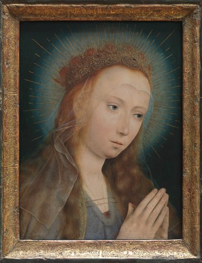 Virgem em oração de Quentin Massys or Matsys