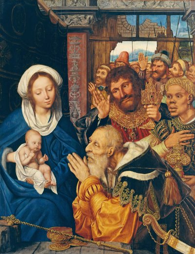 A Adoração dos Magos, 1526 de Quentin Massys or Metsys