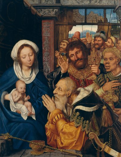 A Adoração dos Magos, 1526. de Quentin Metsys I