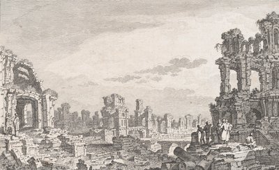 Ruínas de Cumes, século XVIII. de Quentin Pierre Chedel