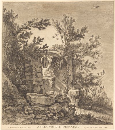 Bebedouro dos Pássaros de Quentin Pierre Chedel after François Boucher