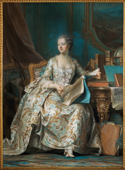 Pompadour, Marquesa de (Jeanne Antoinette Poisson) (pintura) de Quentin de la Latour