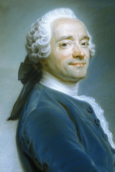 Quentin Latour (1704-1788) - autorretrato na renda com babados, por volta de 1751 (pastel) de Quentin de la Latour