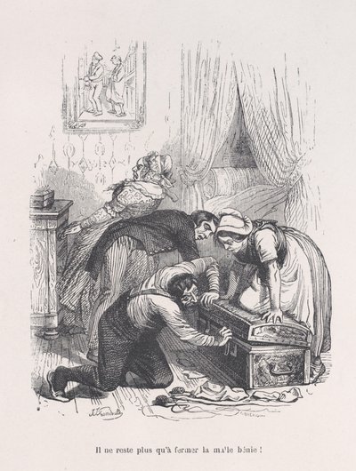 Só resta fechar o bendito baú! das Pequenas Misérias da Vida Humana, 1843.. de Quichon