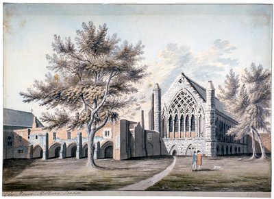 Vista da Ely House em Ely Place, Holborn, Londres, 1775 de RB Godfrey