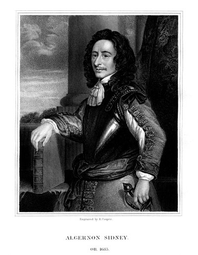 Algernon Sydney, político inglês, 1824. de R. Cooper