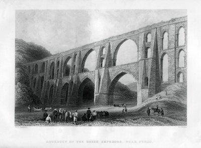 Aqueduto dos imperadores gregos, perto de Pyrgo, Turquia, 1886. de R. Wallis