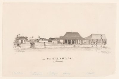 Lembrança em Padang. (Sumatra) (título no objeto) de R. Walthert (signed by artist)