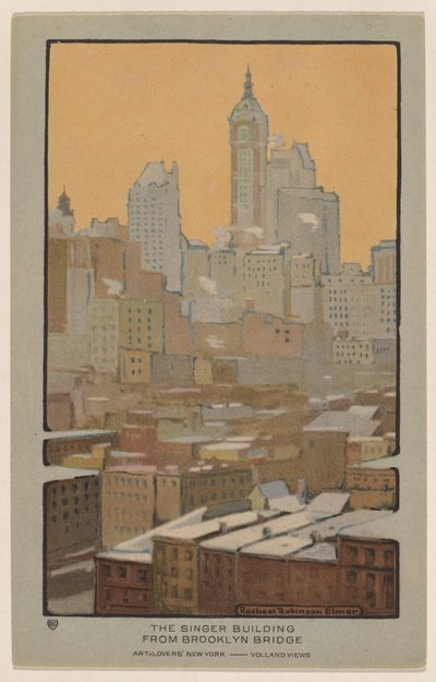 O edifício Singer da ponte do Brooklyn de Rachael Robinson Elmer