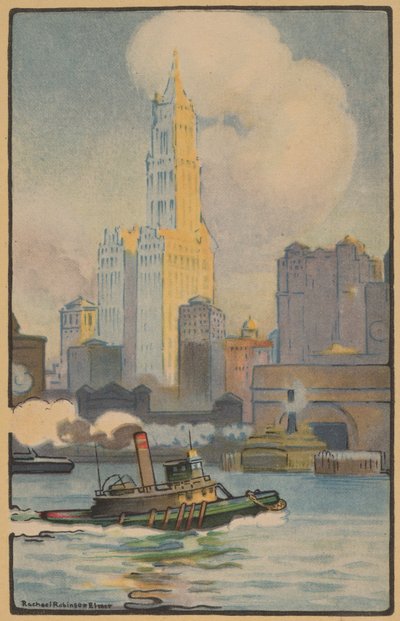 O Edifício Woolworth do Ferry, 1914. de Rachael Robinson Elmer