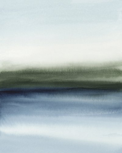 Horizonte azul-esverdeado enevoado de Rachel Elise