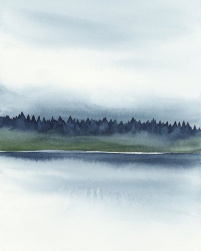 Lago da Floresta Enevoada de Rachel Elise