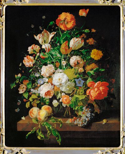 Um ramo de flores (pintura sobre tela) de Rachel Ruysch