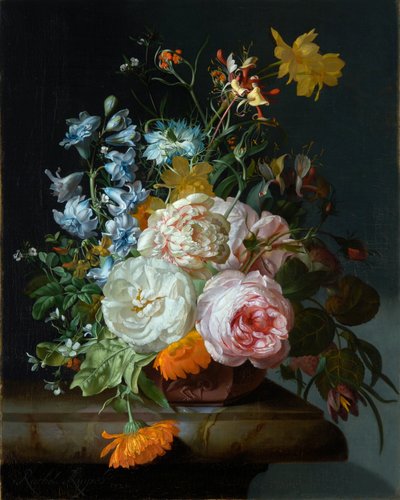 Flores num vaso de terracota de Rachel Ruysch