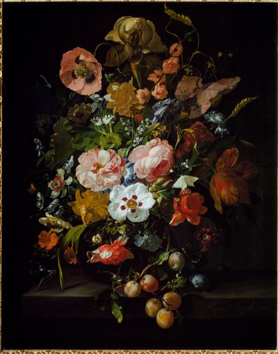 Natureza Morta (óleo sobre tela de Rachel Ruysch