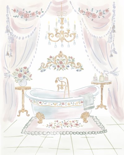 Casa de banho em estilo Shabby Chic de Radhika Modi