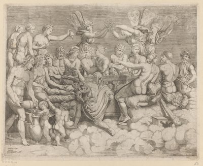 Festa dos Deuses
O casamento de Psyche (lado esquerdo) de Rafaël