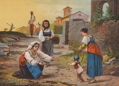 Regresso dos campos (litografia a cores) de Raffaele (after) Casnedi