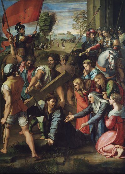 Cristo carregando a cruz de Raffaello Sanzio Raphael