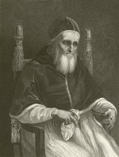 Julius o segundo de Raffaello Sanzio Raphael