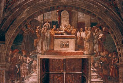 Justificação de Leão III, 1514 de Raffaello Sanzio Raphael