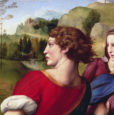 A deposição (detalhe), 1507 de Raffaello Sanzio Raphael