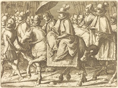 Margarida da Áustria a cavalo de Raffaello Schiaminossi