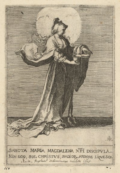 Saint Mary Magdalene de Raffaello Schiaminossi, after Lucas van Leyden