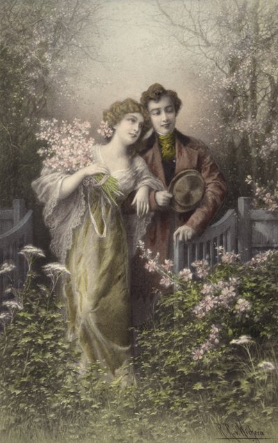 Par, com, flor de Raimund Ritter Von Brennerstein Wichera