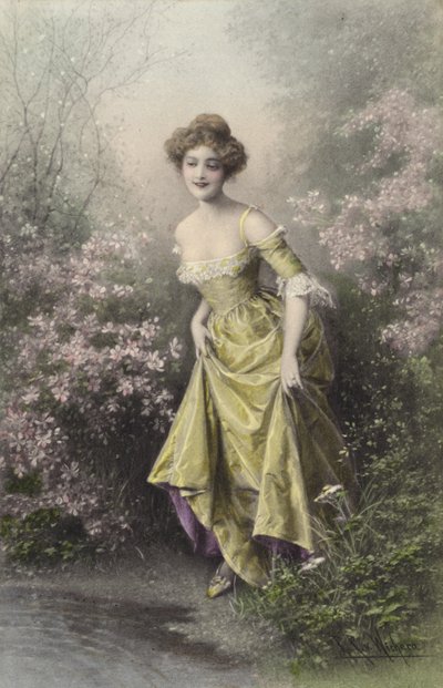 Menina em amarelo de Raimund Ritter Von Brennerstein Wichera
