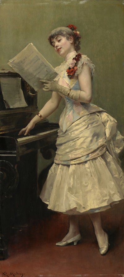 O cantor, c.1880 de Raimundo de Madrazo y Garreta