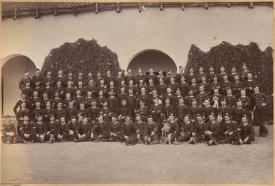 B. c/o Regimento de Devonshire, Jhansi (anverso) de Raja Deen Dayal