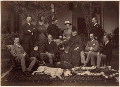 Sua Eminência, comandante-chefe e comitiva, Shimla de Raja Deen Dayal
