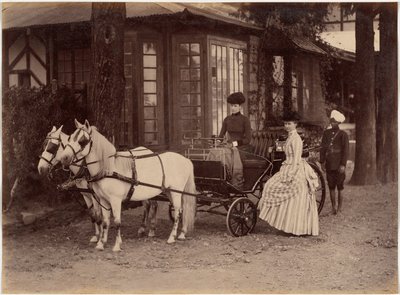 A senhora e a menina Lyall, Shimla de Raja Deen Dayal