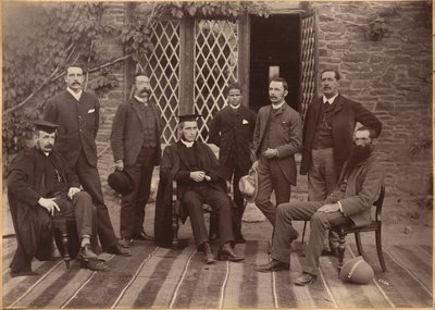 Director e professores da Bishop Cotton School, Shimla (recto) de Raja Deen Dayal