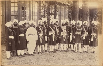 Servidores de Sua Excelência, o governador do Punjab de Raja Deen Dayal