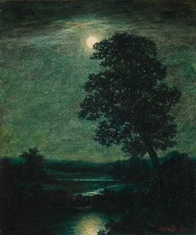 Luar 1883 (Óleo sobre tela) de Ralph Albert Blakelock