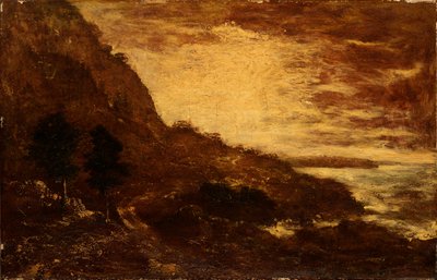 Pôr do sol, Navarro Ridge, Costa da Califórnia de Ralph Albert Blakelock