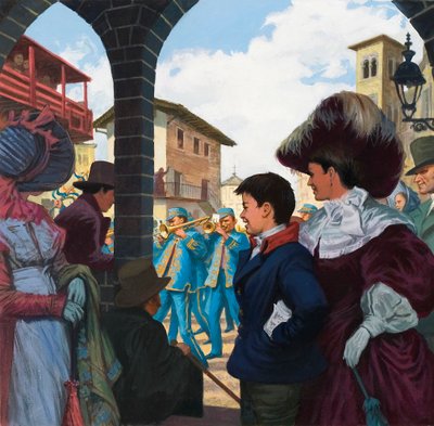 Giuseppe Verdi (1813-1901) em jovem (guache sobre papel) de Ralph Bruce