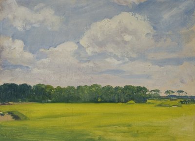 Campo de Golfe Benton (óleo a bordo) de Ralph Bullock
