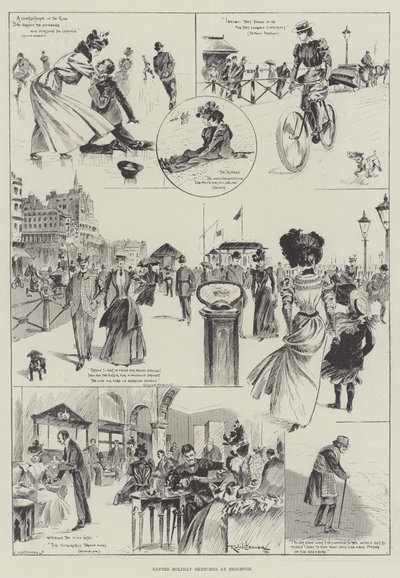 Esboços de férias de Páscoa em Brighton de Ralph Cleaver
