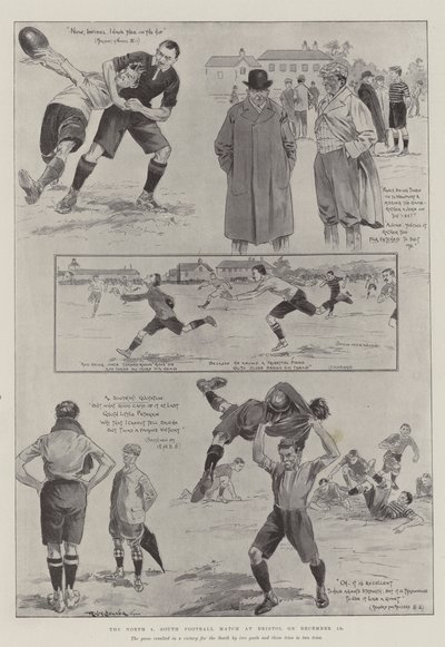 O North v South Football Match em Bristol, em 15 de dezembro de Ralph Cleaver
