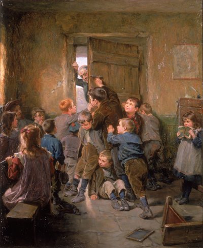 Barred Out (29 de maio), 1896 de Ralph Hedley