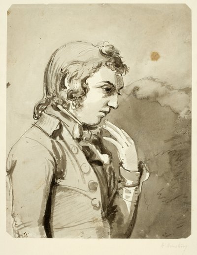 Retrato de Henry Armstrong (lápis e papel higiênico) de Ralph II Waters