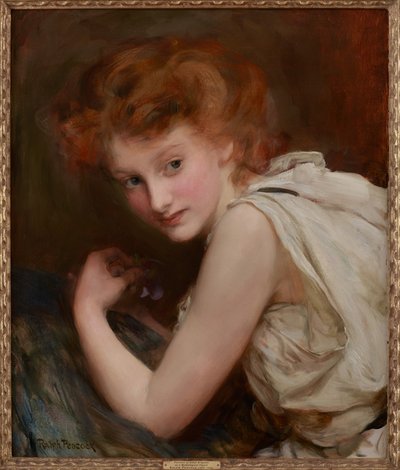 Ethel Brignall (óleo sobre tela) de Ralph Peacock