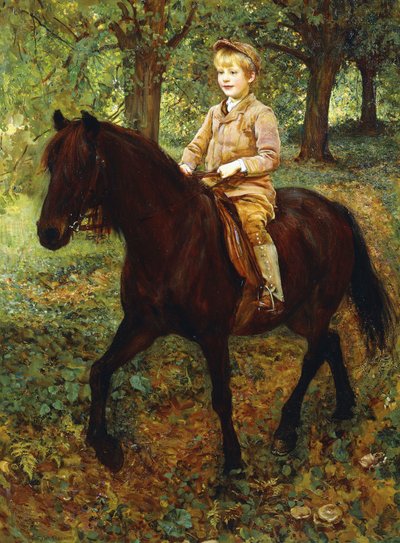 O Passeio da Manhã (óleo sobre tela) de Ralph Peacock