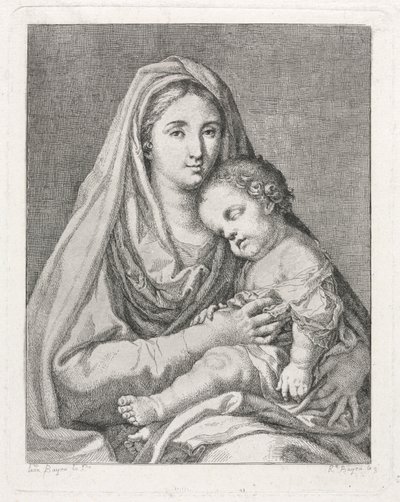 Madonna and Child (depois de Francisco Bayeu y Subias) de Ramon Bayeu y Subias